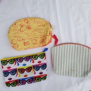💞 3 Ipsy cosmetic pouches